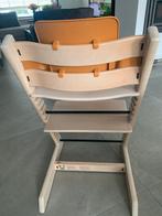 Stokke Tripp Trapp laatste model whitewash met beugel, Ophalen, Zo goed als nieuw, Meegroeistoel