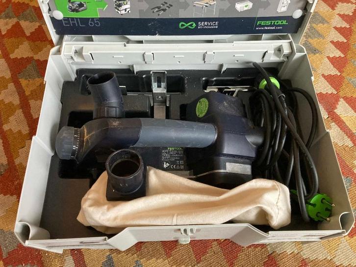 Festool EHL 65 EQ schaafmachine, Doe-het-zelf en Verbouw, Schaafmachines, Zo goed als nieuw, Elektrisch, Ophalen of Verzenden