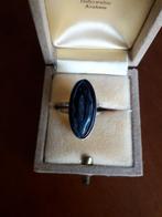 Zilveren Ring met GIT / TOERMALIJN ???, Ophalen of Verzenden, Zo goed als nieuw, 17 tot 18, Dame