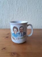 Beker Beatrix en Claus, Verzamelen, Koninklijk Huis en Royalty, Ophalen, Zo goed als nieuw, Nederland, Servies