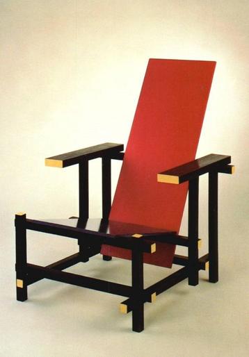Gerrit Rietveld -Rood-Blauwe stoel -Stedelijk Museum.-  beschikbaar voor biedingen