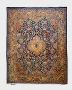 Groot Perzisch tapijt kashmar 400x300 wollen vloerkleed iran, Zwart, De handelmaatschappij, 200 cm of meer, Ophalen of Verzenden