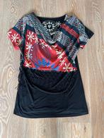 Desigual top met uniek design, maat XL, Ophalen of Verzenden, Zo goed als nieuw, Maat 46/48 (XL) of groter, Zwart