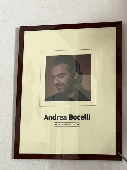 Unieke fotokader van Andrea Bocelli!, Verzamelen, Muziek, Artiesten en Beroemdheden, Nieuw, Poster, Artwork of Schilderij, Ophalen of Verzenden