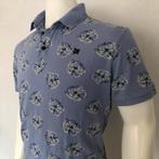Vanguard poloshirt - heren flower cotton - lichtblauw XXL, Overige maten, Zo goed als nieuw, Vanguard, Verzenden