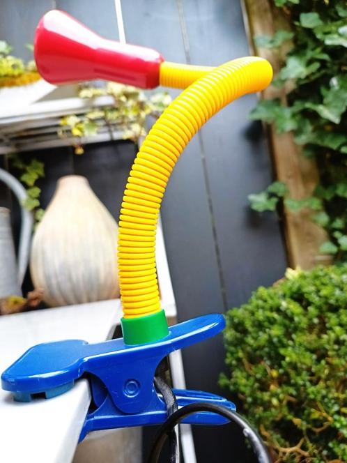 Man Kwong -flexibele vintage clip lamp -Memphis stijl 80'/er, Huis en Inrichting, Lampen | Tafellampen, Gebruikt, Minder dan 50 cm