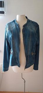Blauw spijkerjasje, maat 46, Ophalen of Verzenden, Zo goed als nieuw, Maat 46/48 (XL) of groter, Blauw