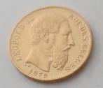 20 franc België  Leopold II, Ophalen of Verzenden, België, Losse munt, Goud