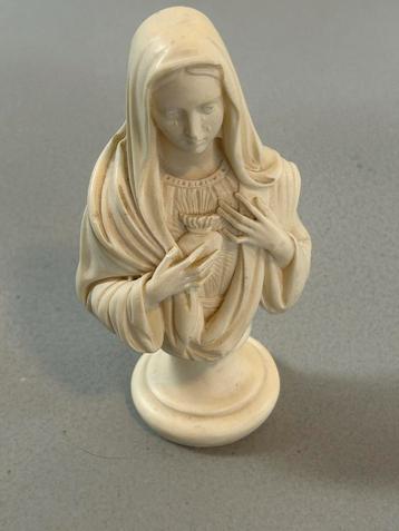 Maria Beeldje - Wit - 16x6 cm beschikbaar voor biedingen