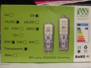 G9 LED lampjes beschikbaar voor biedingen