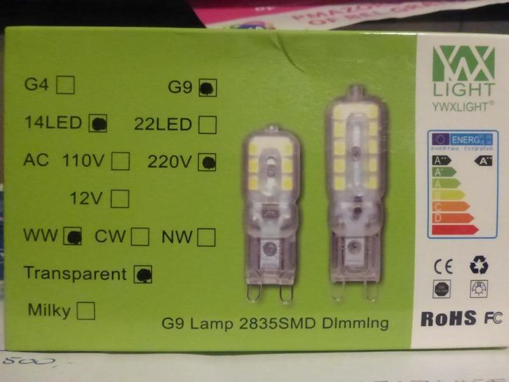 G9 LED lampjes, Huis en Inrichting, Lampen | Losse lampen, Nieuw, Led-lamp, Minder dan 30 watt, Bipin of Steekvoet, Ophalen of Verzenden