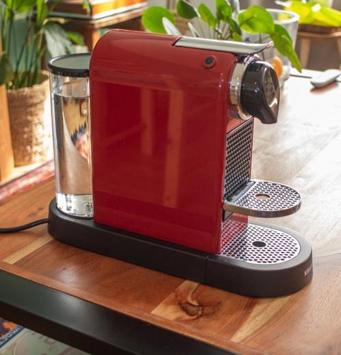 Krups XN7415 Nespresso Citiz Red, Witgoed en Apparatuur, Koffiezetapparaten, Zo goed als nieuw, Koffiepads en cups, Combi, 1 kopje