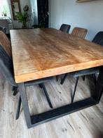 Massief mango houten eettafel, Ophalen, 200 cm of meer, 50 tot 100 cm, Zo goed als nieuw