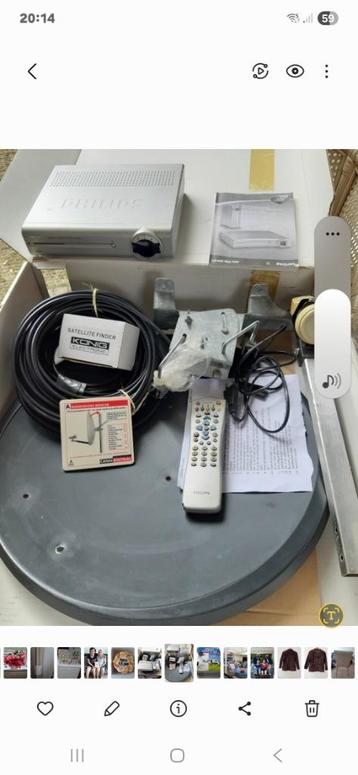 Schotelantenne, Campingset met ontvanger 85€ izgst. beschikbaar voor biedingen