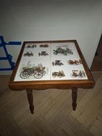 Vintage bijzettafel met tegels, Ophalen, Minder dan 45 cm, Minder dan 55 cm, Gebruikt