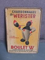 charbonnages de werister Boulet W  emaillebord, Antiek en Kunst, Antiek | Emaille, Ophalen of Verzenden