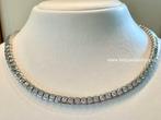 Collier / ketting 18kt. witgoud met 8.63crt. diamant, Ophalen, Wit, Zo goed als nieuw, Met edelsteen