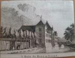 09 / 't Huis de Hees en Leend Kopergravure ca 1790, Antiek en Kunst, Ophalen of Verzenden