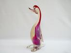 Murano - vogel rood / opaal - Italië  jaren 60, Ophalen, Gebruikt, Dier