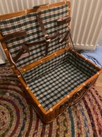 Klassieke Picknick koffer set PicknickKoffer - Picknickmand, Huis en Inrichting, Ophalen, Gebruikt, Mand, Riet