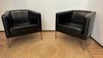 2 leren Klappsta IKEA stoelen, Huis en Inrichting, Fauteuils, Ophalen, Zo goed als nieuw, 50 tot 75 cm, Leer