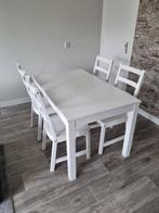 Ikea LANEBERG tafel + 4 stoelen, Huis en Inrichting, Tafels | Eettafels, Ophalen, 100 tot 150 cm, 50 tot 100 cm, Zo goed als nieuw