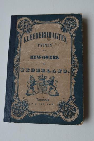 Boek 16 KLEDERDRACHTEN NEDERLAND 1850 Litho harmonica BK29 beschikbaar voor biedingen