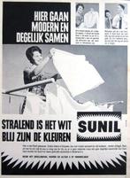 23 vintage advertenties reclames Sunil wasmiddel 1957-69, Ophalen of Verzenden, Gebruikt, Overige typen