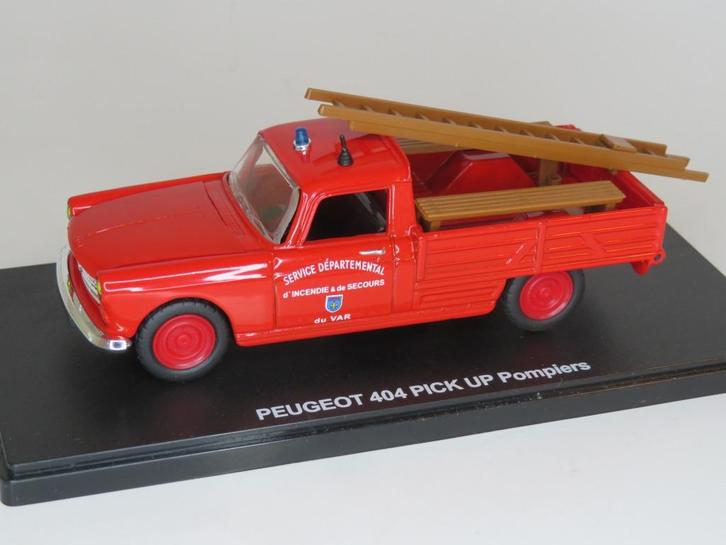 Peugeot 404 Pick Up "brandweer", Hobby en Vrije tijd, Modelauto's | 1:43, Nieuw, Auto, Overige merken, Ophalen of Verzenden