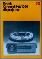 Brochure Kodak Carousel S-AV1000 diaprojector, Ophalen of Verzenden, 1960 tot 1980, Overige typen