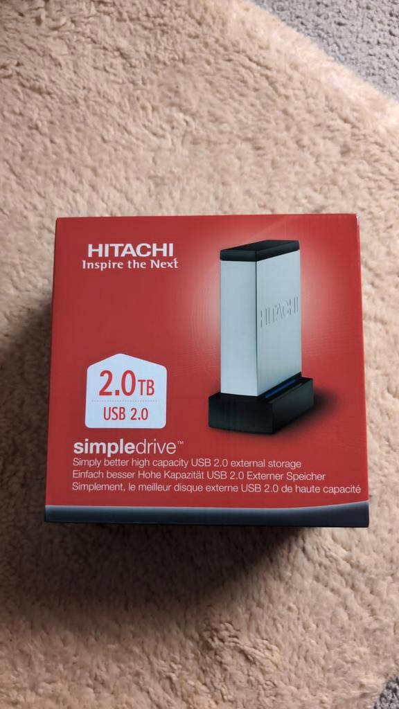 2TB Externe Harde Schijf, Computers en Software, Harde schijven, Zo goed als nieuw, Desktop, Extern, HDD, USB, Ophalen