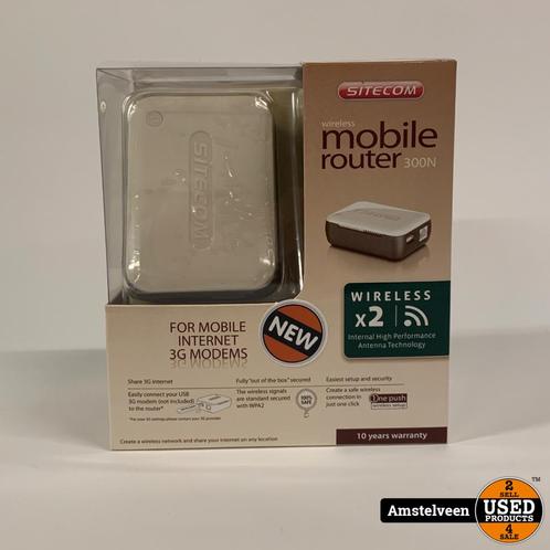 Sitecom Wireless Mobile Router 300N | Nieuw in Doos, Computers en Software, Netwerk switches, Nieuw
