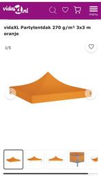 Vida XL Party tent dak oranje 3x3 meter NIEUW!!!, Ophalen of Verzenden, Nieuw