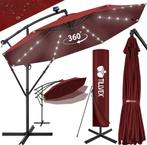 Tillvex Luxe Zweefparasol Ø350cm Rood met LED & Solar, Ophalen, Tillvex, Xxx, Xxx