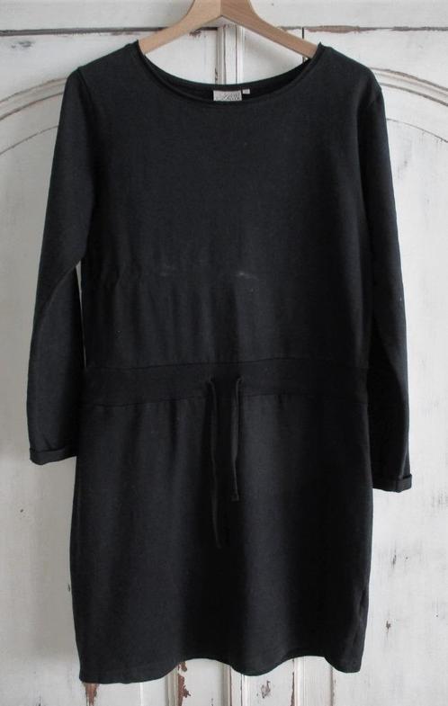 9th Avenue zwarte tricot jurk, maat L, Kleding | Dames, Jurken, Zo goed als nieuw, Maat 42/44 (L), Zwart, Onder de knie, Verzenden