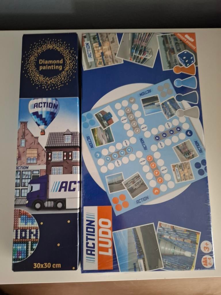 Diamond painting en spelletje action., Ophalen of Verzenden, Nederland