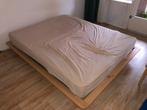 King Size Kano Bed onderstel van Made - 160x200 - Gratis!, Huis en Inrichting, Ophalen, Gebruikt, Bruin, Tweepersoons