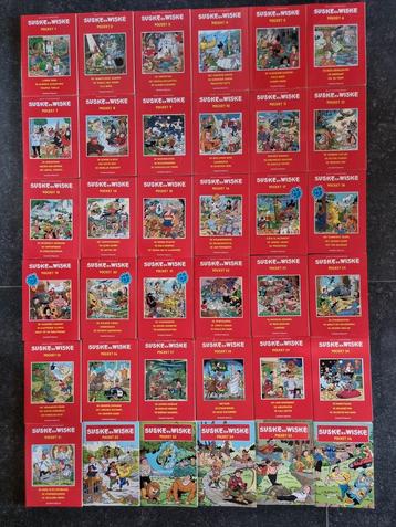 Suske en Wiske complete serie verzamel pockets 1 t/m 36 beschikbaar voor biedingen