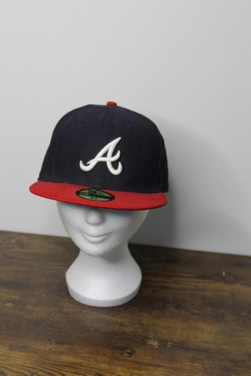 New Era Atlanta Braves pet fitted, Kleding | Heren, Hoeden en Petten, Zo goed als nieuw, Pet, 58 of 59 cm (L, 7¼ of ⅜ inch), Ophalen of Verzenden