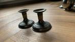 Twee kaarsenhouders tin, Ophalen of Verzenden, Overige materialen