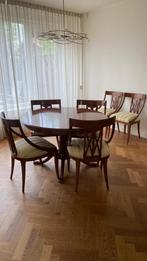 Zeer mooie Biedermeier eethoek 6-persoons, Huis en Inrichting, Complete eetkamers, Ophalen, Gebruikt, Biedermeier, Minder dan 4 stoelen