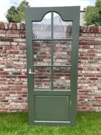 Oude paneeldeur met glas, Doe-het-zelf en Verbouw, Deuren en Horren, Ophalen, Gebruikt, 80 tot 100 cm, Binnendeur