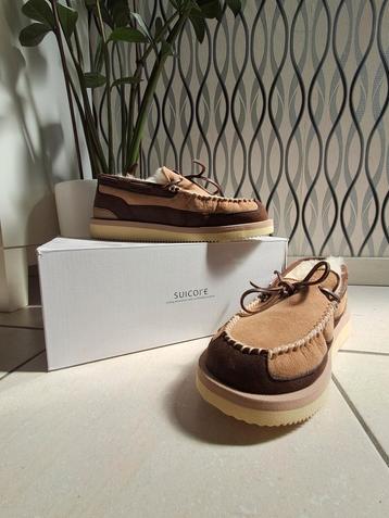 Suicoke Moccasin OWM-M2AB Beige – Nieuw met Doos – Maat 39,5 beschikbaar voor biedingen