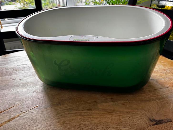 Grolsch Bierkoeler + Dienblad – In Goede Staat, Verzamelen, Biermerken, Grolsch, Ophalen of Verzenden