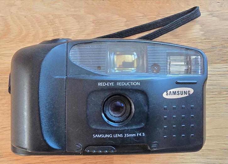 Samsung FF-222 focus free kleinbeeldcamera, Audio, Tv en Foto, Fotocamera's Analoog, Gebruikt, Compact, Ophalen