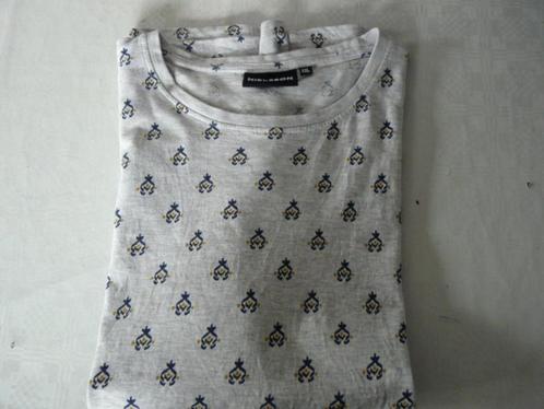 grijs tshirt met klein blauw figuur van Nielsson, mt XXL, Kleding | Heren, T-shirts, Zo goed als nieuw, Overige maten, Grijs, Ophalen of Verzenden