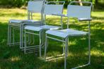 5 stoelen, Gebruikt, Wit, Metaal, Vijf, Zes of meer stoelen