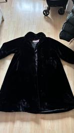Mooie zwarte nep bont VINTAGE WINTERJAS MAAT L, Ophalen of Verzenden, Zo goed als nieuw, Maat 42/44 (L), Zwart