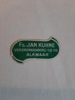 Boekhandelzegel Jan Kuhne Alkmaar ca 30x15 mm, Overige typen, Gebruikt, Ophalen of Verzenden