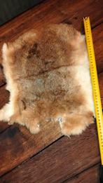 Leuk kleiner brocante konijnen vacht vachtje Bontje, Ophalen of Verzenden